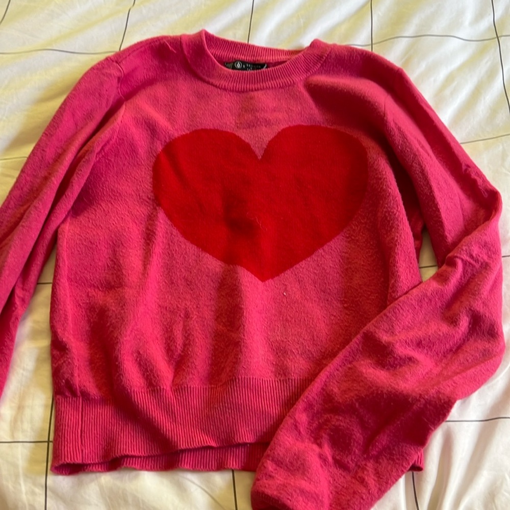 Volcom x Georgia May Jagger heart sweater